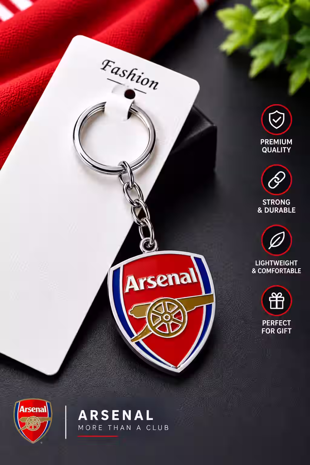 ARSENAL KEY CHAIN METAL QUALITY